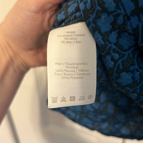 Boden Annabelle Velvet Trim Top - Picture 5 of 6